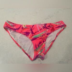 Pink- Tropical Pink Women's Swim Bottom- size M